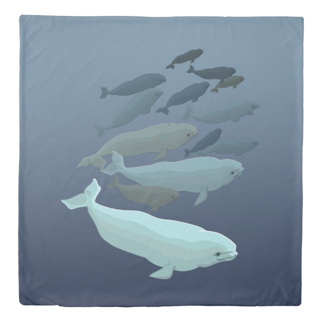 Orca Whale Duvet Killer Whale Duvet Covers (Front)