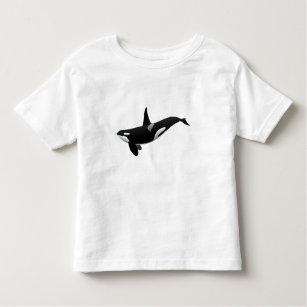 Orca whale illustration - Choose background color Toddler T-shirt
