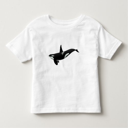Orca whale illustration _ Choose background color Toddler T_shirt