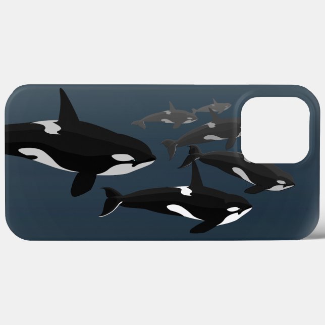 Orca Whale iPhone Cases Killer Whale Art Cases (Back (Horizontal))
