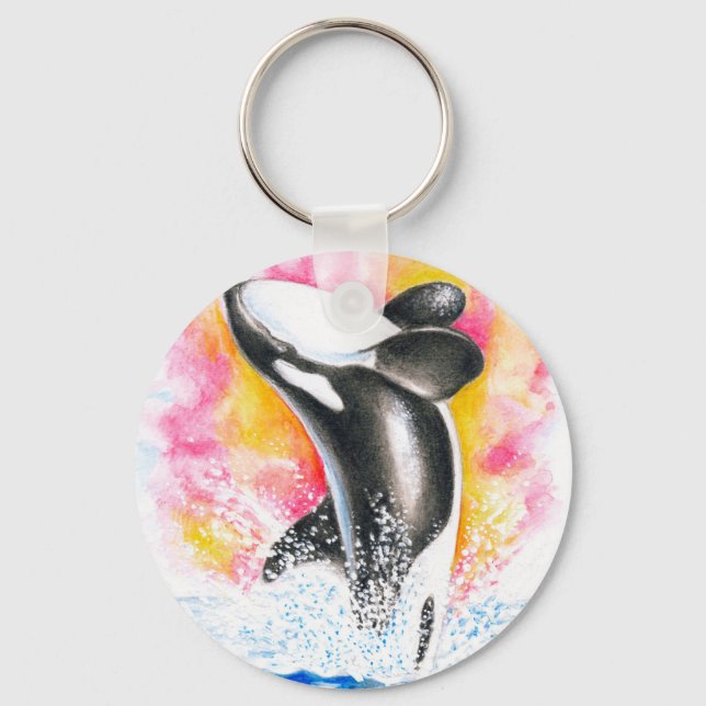 Orca Whale Keychain (Front)