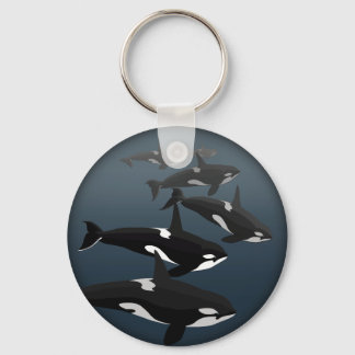 Orca Whale Keychain Personalized Whale Art Gifts