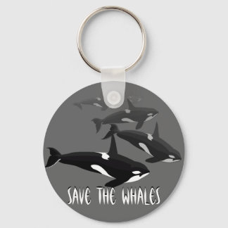 Orca Whale Keychain Personalized Whale Art Gifts