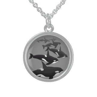Orca Whale Necklace Killer Whale Art Jewelry