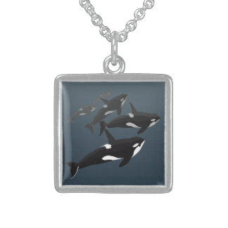Orca Whale Necklace Killer Whale Art Jewelry
