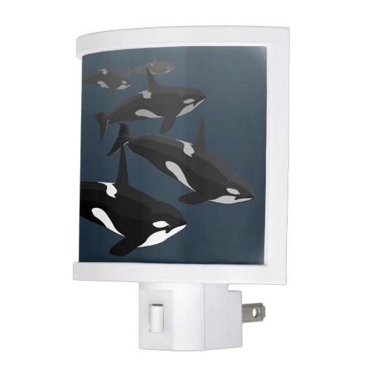 Orca Whale Nightlight Killer Whale Night Light (Left)