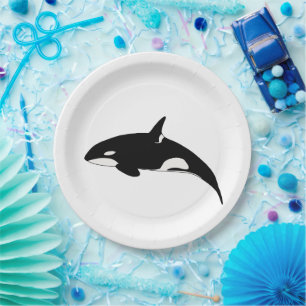 Orca Whale Paper Plates