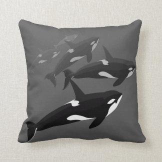 Orca Whale Pillow Killer Whale Art Throw Pillows