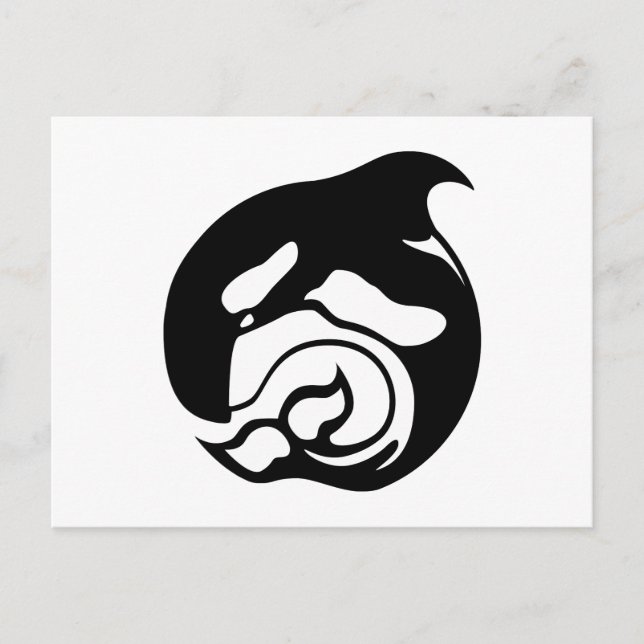 orca whale postcard (Front)