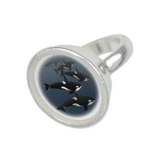 Orca Whale Ring Killer Whale Art Jewelry