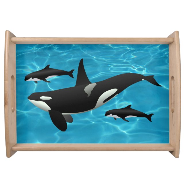 Orca Whale Serving Tray (Front)