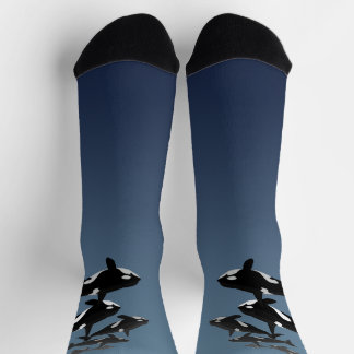 Orca Whale Socks Whale Art Socks - Customize