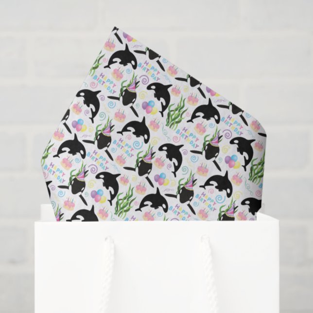 Orca Whale Tissue Paper (Gift Bag)