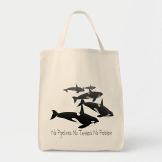 Orca Whale Tote Bag Eco-Friendly Killer Whale Bag