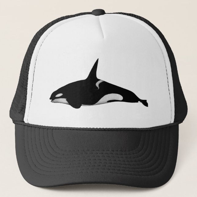 ORCA WHALE TRUCKER HAT (Front)