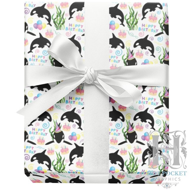 Orca Whale Wrapping Paper (Creator Uploaded)