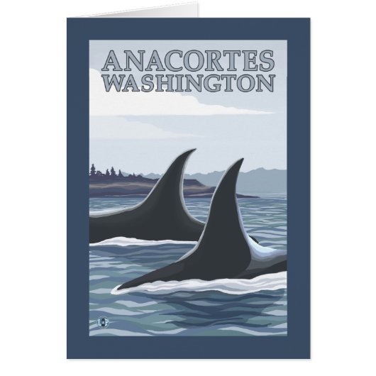 Orca Whales #1 - Anacortes, Washington Cards (Front)