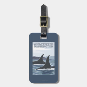Orca Whales #1 - Anacortes, Washington Luggage Tag