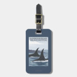 Orca Whales #1 - Bainbridge Island, Washington Luggage Tag at Zazzle