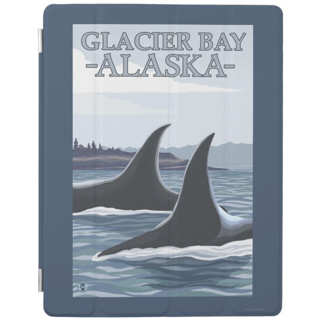 Orca Whales #1 - Glacier Bay, Alaska iPad Smart Cover (Front)