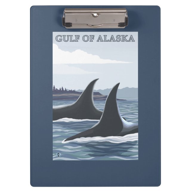 Orca Whales #1 - Gulf of Alaska Clipboard (Front)