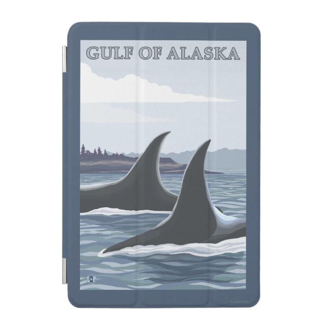 Orca Whales #1 - Gulf of Alaska iPad Mini Cover (Front)