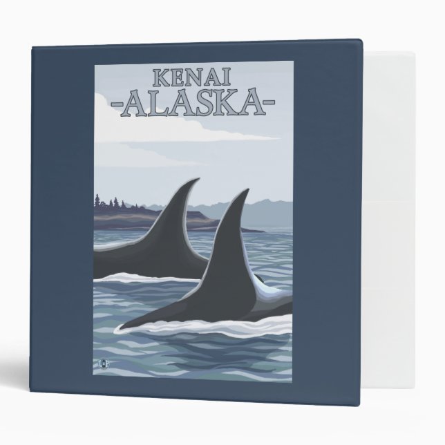 Orca Whales #1 - Kenai, Alaska Binder (Front/Inside)