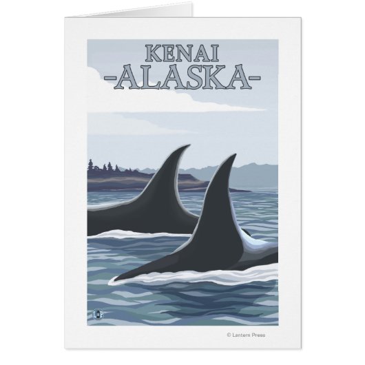 Orca Whales #1 - Kenai, Alaska Cards (Front)