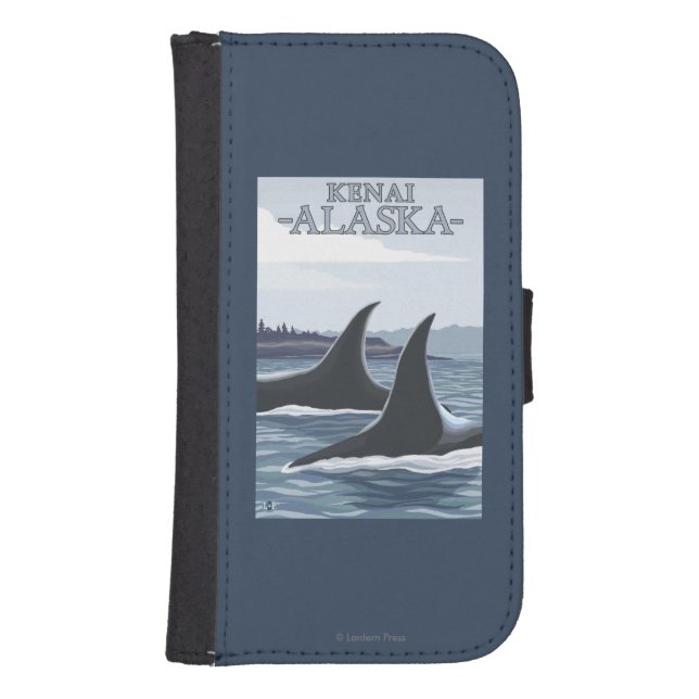 Orca Whales #1 - Kenai, Alaska Samsung Galaxy Wallet Case (Front)