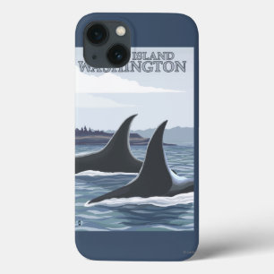 Orca Whales #1 - Orcas Island, Washington iPhone 13 Case