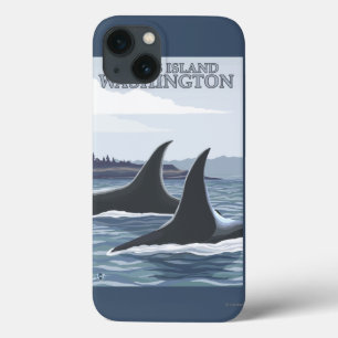 Orca Whales #1 - Orcas Island, Washington iPhone 13 Case