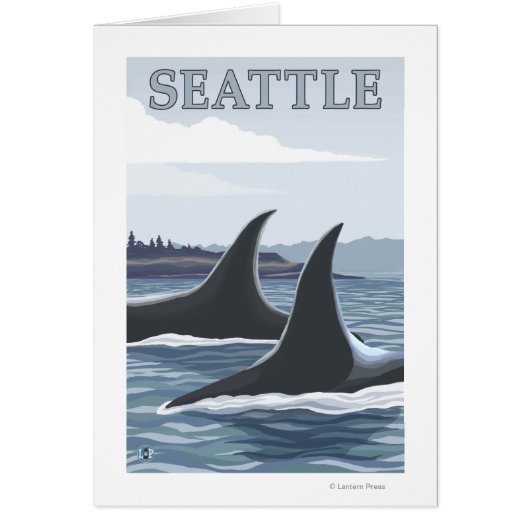 Orca Whales #1 - Seattle, Washington Cards (Front)