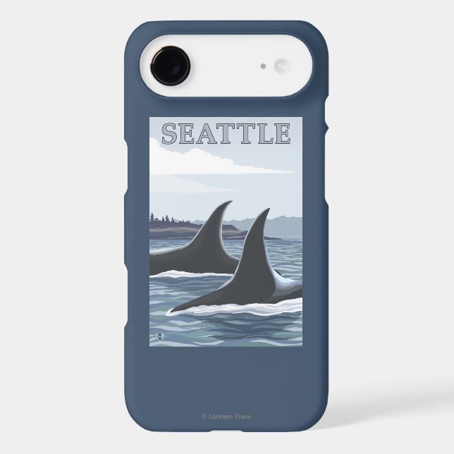 Orca Whales #1 - Seattle, Washington Case-Mate iPhone Case (Back)