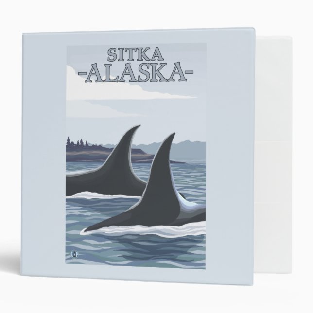 Orca Whales #1 - Sitka, Alaska Binder (Front/Inside)