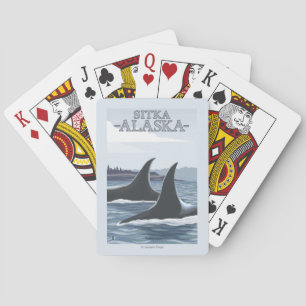 Orca Whales #1 - Sitka, Alaska Poker Cards
