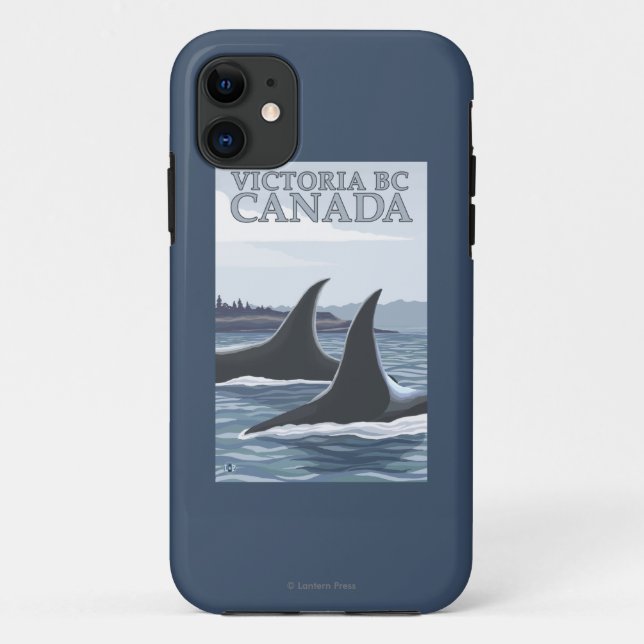 Orca Whales #1 - Victoria, BC Canada Case-Mate iPhone Case (Back)