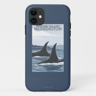 Orca Whales #1 - Whidbey, Washington iPhone 11 Case