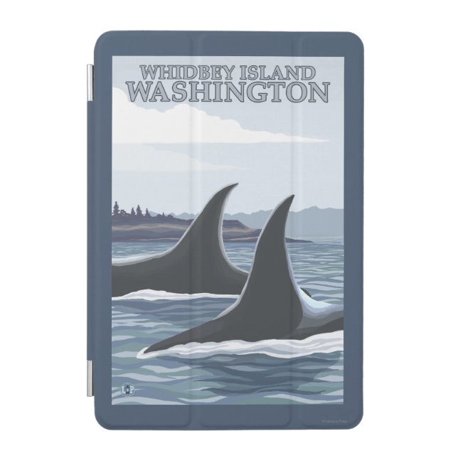 Orca Whales #1 - Whidbey, Washington iPad Mini Cover (Front)