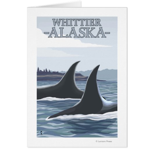 Orca Whales #1 - Whittier, Alaska Cards (Front)