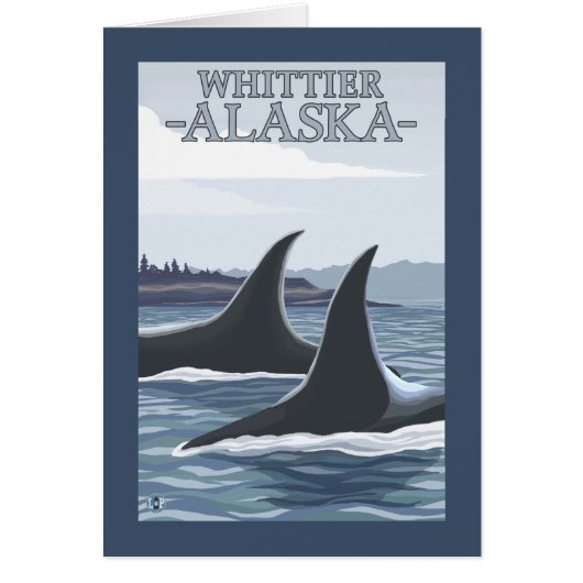 Orca Whales #1 - Whittier, Alaska Cards (Front)