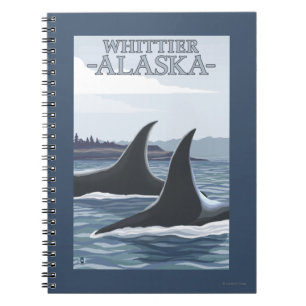 Orca Whales #1 - Whittier, Alaska Notebook