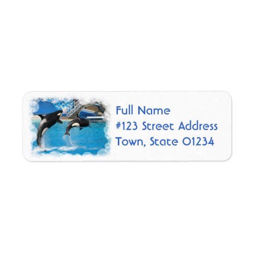 Orca Whales Return Address Label