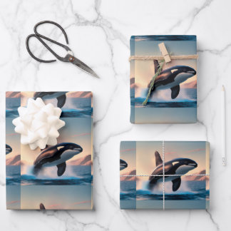 Orca Wrapping Paper Sheets