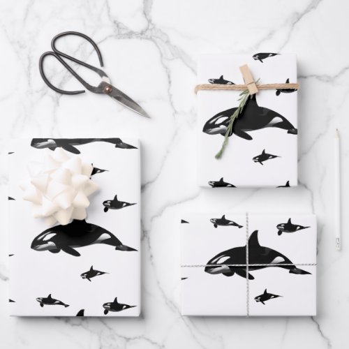 Orca Wrapping Paper Sheets