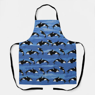 Orcas All-Over Print Apron