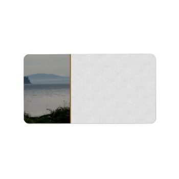 Orcas Island From Birch Bay Label by northwest_photograph at Zazzle