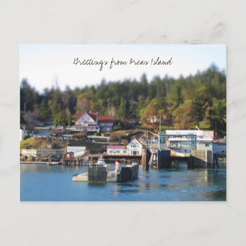 Orcas Island greetings Postcard