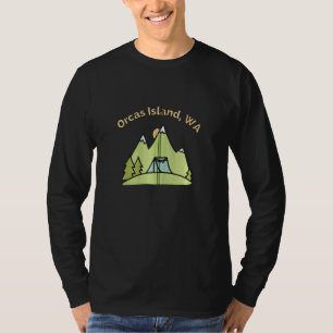 Orcas Island Wa Mountains Hiking Climbing Camping  T-Shirt