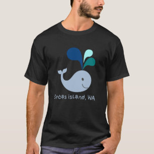 Orcas Island Washington Cute Whale Lover Cartoon T-Shirt