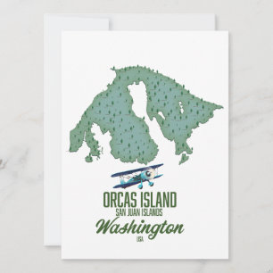Orcas Island, Washington, USA map